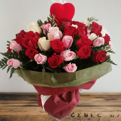 Ramo 48 rosas rojas.